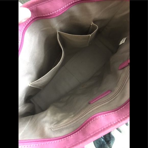 SOLD - Jack Georges Bright Pink Shoulder Bag - GUC - Picture 5 of 16